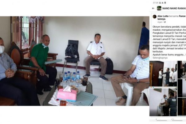 Tudingan miring terhadap TNI-AU Lanud Eltari yang viral di medsos dan Ketua Majelis Jemaat Lanud El Tari bersama Sekretaris Sinode GMIT Yusuf Nakmofa