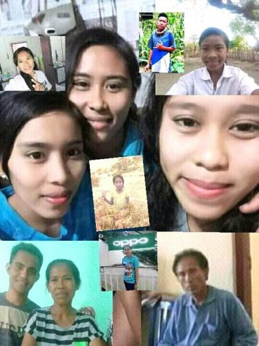 Keluarga Leonard Lay Hawu bersama isteri dan anak-anaknya Yongky dan Ana tidak ada kabar berita semenjak badai siklon tropis melanda Sabu Raijua. (dok.keluarga)