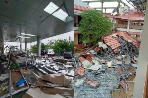 Berbagai kerusakan bangunan, jalan dan jembatan akibat badai siklon tropis yang menyerang seluruh wilayah provinsi NTT. (ist)