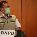 Koordinator bidang prediksi dan peringatan dini cuaca BMKG, Miming Saepudin dalam rapat koordinasi TIPB. (BNPB)