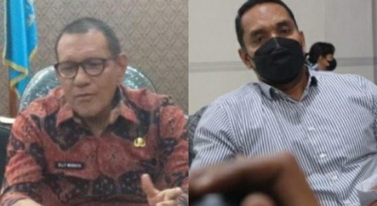 Plt Sekwan Elly Wairata, Serta Padron Paulus, wakil ketua DPRD kota Kupang (ist)