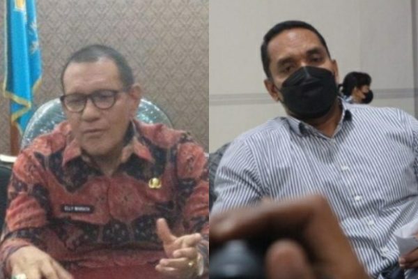 Plt Sekwan Elly Wairata, Serta Padron Paulus, wakil ketua DPRD kota Kupang (ist)