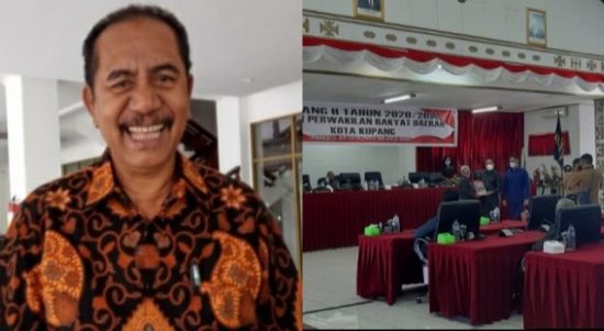 Christian Baitanu, wakil ketua DPRD kota Kupang dan suasana sidang terakhir. (ist)