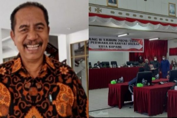 Christian Baitanu, wakil ketua DPRD kota Kupang dan suasana sidang terakhir. (ist)