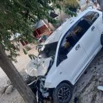 Kondisi mobil dilokasi kejadian (yandry/kupangterkini.com)