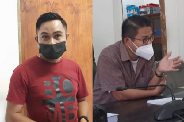 Elman Risandi Fanggidae, PTT pada dinas Pariwisata Serta Telendmark Daud, ketua pansus DPRD (yandry/kupangterkini.com)
