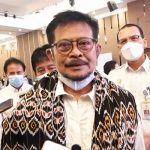 Mentri Pertanian, Syahrul Yasin Limpo dalam acara rakernas badan karantina pertanian (yandry/kupangterkini.com)