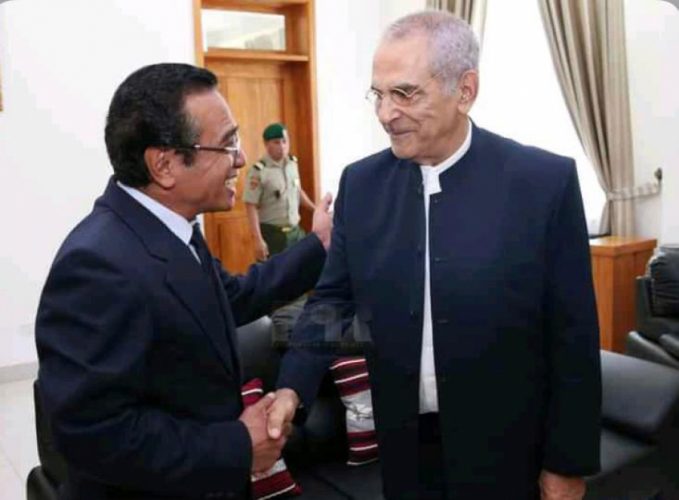 Francisco Guterres Lu Olo dan Jose Ramos Horta, dua calon presiden Timor Leste saat berada di Dili. (Ist)