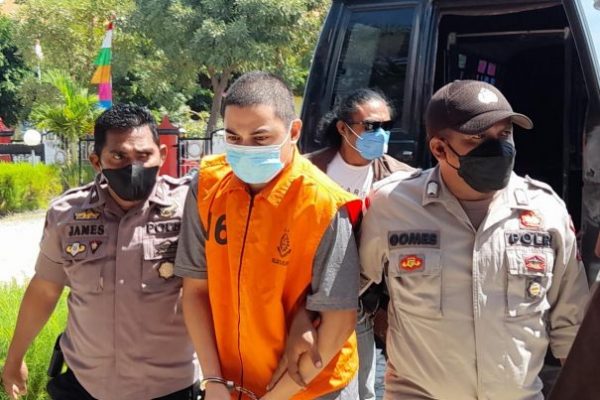 Randy Badjideh, Terdakwa kasus Penkase (yandry/kupangterkini.com)