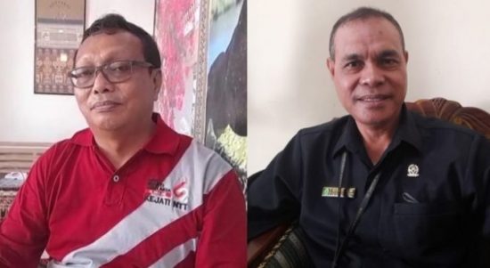 Kasi Penkum Kejati NTT, Abdul Hakim serta Panitera Pengadilan Negeri Kupang, Julius Bolla (yandry/kupangterkini.com)