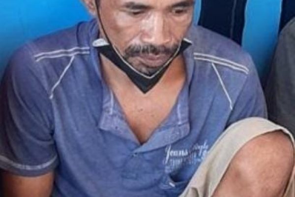 Tinus Perko ketika ditemui di rutan kelas II B Kupang (yandry/kupangterkini.com)