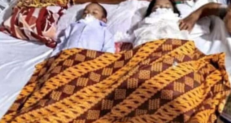 Melinda dan Jecson, kakak beradik yang tewas tenggelam di embung Laus (ist)