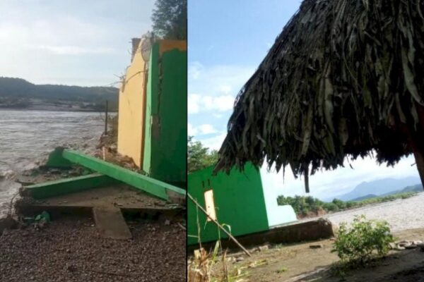 Kondisi rumah warga yang hancur akibat diterjang banjir bandang (ist)