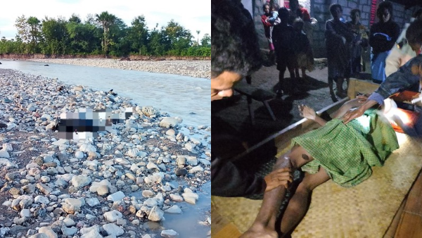 Jenazah korban saat ditemukan (ist)