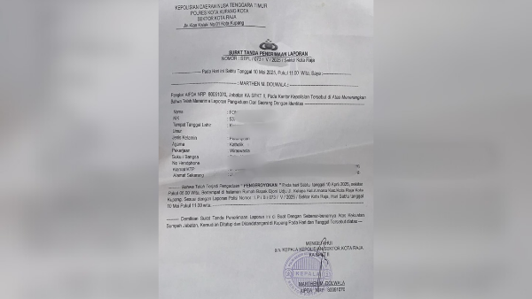 Laporan Polisi kasus pengeroyokan terhadap anak di kelurahan Airnona, Kota Kupang
