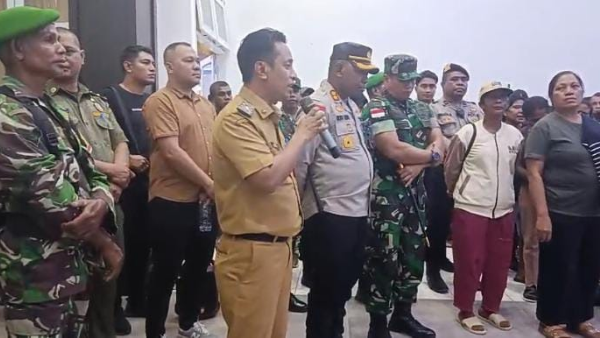 Sekda Kabupaten Kupang, Teldi Sanam ketika bicara terkait dana Seroja