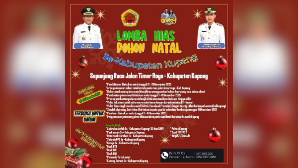 Selebaran lomba hias pohon natal se-kabupaten Kupang Selebaran lomba hias pohon natal se-kabupaten Kupang