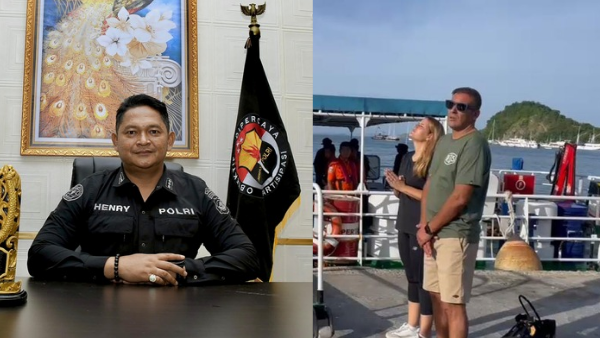 Kabid Humas Polda NTT, Kombes Pol Henry Novika Chandra serta Keluarga Korban KM Putri Sakinah (ist)