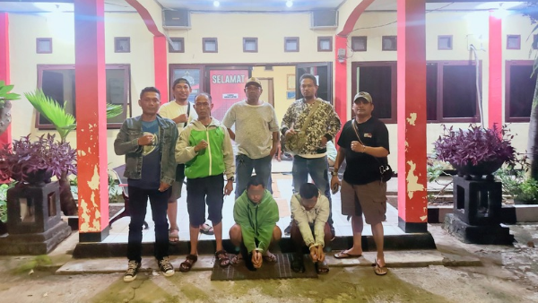 Kedua tersangka yang telah diamankan (ist)