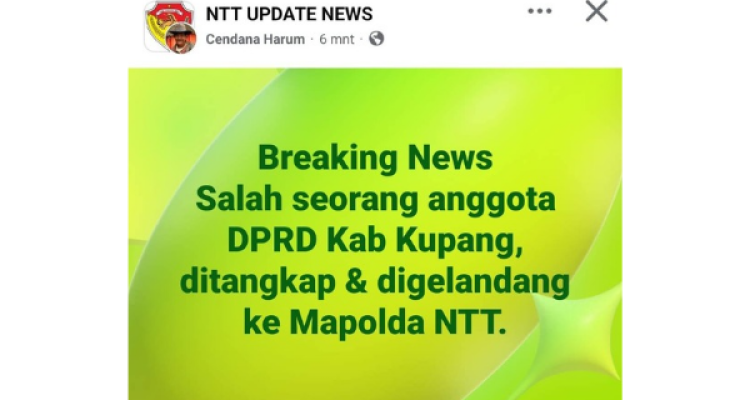 Tangkapan layar postingan yang mengarah pada ditangkapnya HL oleh pihak kepolisian (ist) Tangkapan layar postingan yang mengarah pada ditangkapnya HL oleh pihak kepolisian (ist)