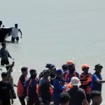 korban yang terjatuh dari perahu saat melaut ketika ditemukan (ist)