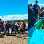 Warga setempat, keluarga korban serta pihak kepolisian berada di lokasi (ist)