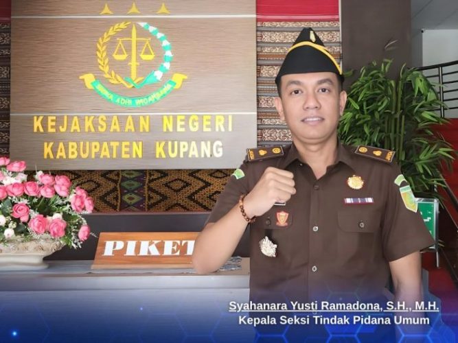 Kasi Pidum Kejari Kabupaten Kupang, Syahanara Yusti Romadhoni