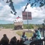 Hasil Panen padi di Dalam Kom penuhi dump truck