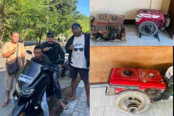 Barang bukti mesin traktor yang diamankan Barang bukti mesin traktor yang diamankan