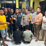 Tim gabungan Reskrim Polres Kupang serta Polsek Fatuleu saat mengamankan kedua pelaku (ist)