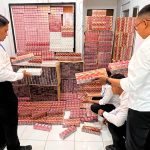 Ribuan Bungkus Rokok tanpa izin yang diamankan