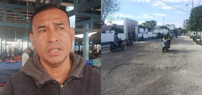 Mokrianus Lay, anggota DPRD Kota Kupang sekaligus perwakilan pedagang yang mengais rejeki di TPI Oeba (yandry/kupangterkini.com)