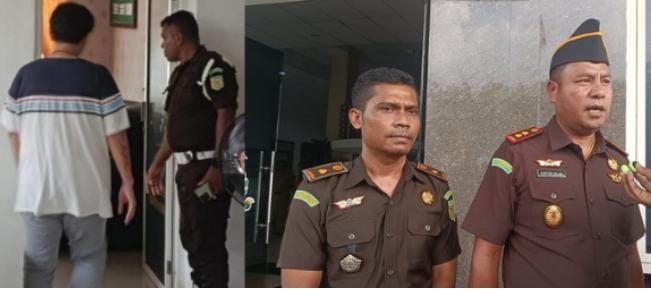 Rudi Angkari, Pelaksama proyek Buraen-Erbaun saat diperiksa jaksa serta Kajari Yupiter Selan bersama Kasi Pidsus Andrew Keya