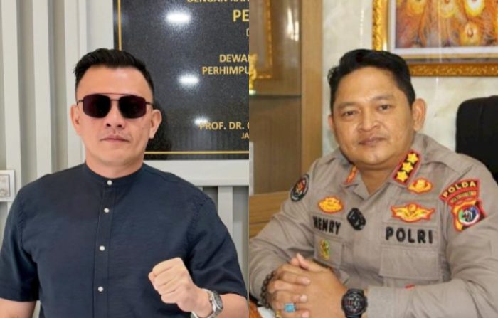 Fransisco Bernando Bessi serta Kabid Humas Polda NTT, Kombes Pol Henry Novika Candra (ist)