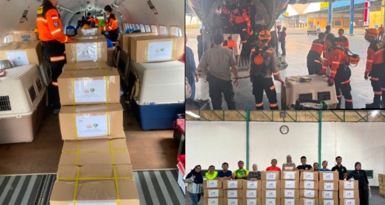 Polri saat mengirimkan bantuan logistik ke NTT Polri saat mengirimkan bantuan logistik ke NTT