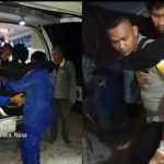 Proses evakuasi dua orang warga yang luka berat akibat tertimpa reruntuhan Proses evakuasi dua orang warga yang luka berat akibat tertimpa reruntuhan
