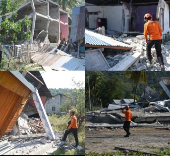 Kondisi Pasca Gempa di Nagekeo (Basarnas)