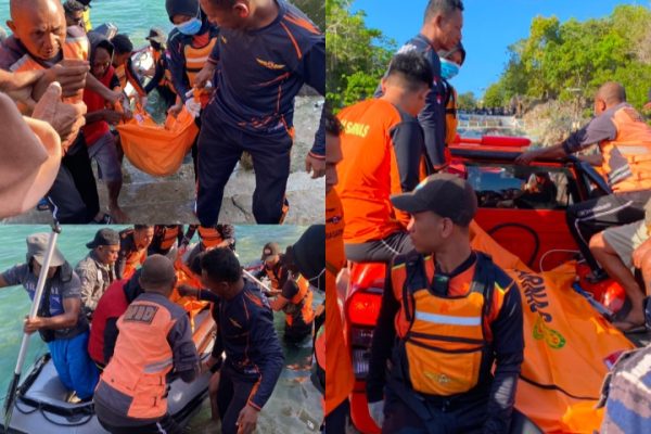 Korban saat diavakuasi Tim SAR (SAR Kupang)