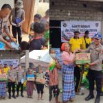 Tim Akpol Lemdiklat Polri saat menyerahkan bantuan bagi para korban gempa Flores (ist)