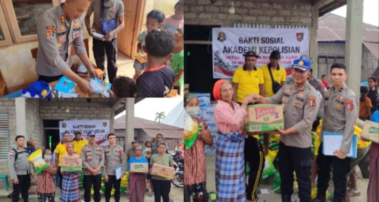 Tim Akpol Lemdiklat Polri saat menyerahkan bantuan bagi para korban gempa Flores (ist) Tim Akpol Lemdiklat Polri saat menyerahkan bantuan bagi para korban gempa Flores (ist)