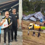 Andy Opa Gaul saat menyalurkan bantuan kepada korban gempa (ist)