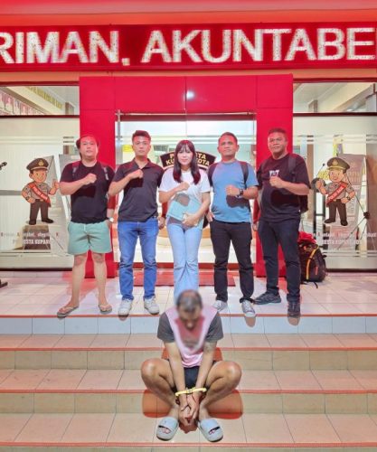Pelaku persetubuhan terhadap anak saat diamankan (ist)