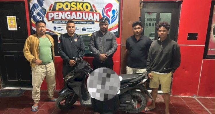 DS, salah satu terduga pelaku Curanmor saat diamankan (ist)