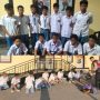 Para siswa yang terlibat tawuran setelah diamankan pihak Polresta Kupang Kota
