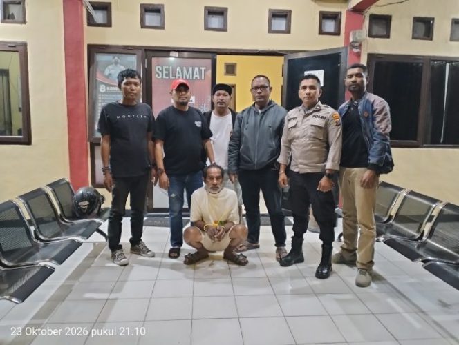 Pelaku Abia Blegur, Residivis Pencurian saat diamankan tim Serigala Polsek Kota Lama