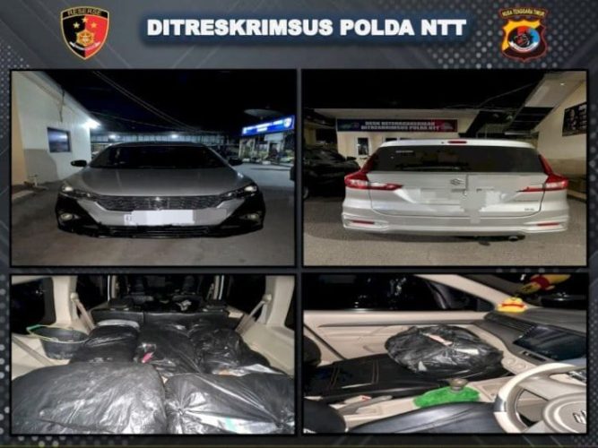 Barang bukti pakaian impor bekas atau Ball Press yang diamankan Polda NTT (ist)