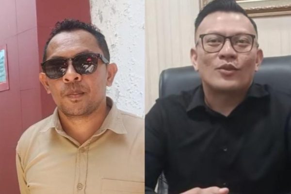 Advokat keluarga dr. Icha, Fransisco Bernando Bessi serta Advokat para tersangka, Rian Van Frits Kapitan (yandry/kupangterkini.com)