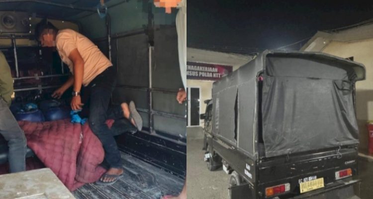 Barang bukti BBM bersubsidi yang diamankan bersama pikap yang dipakai mengangkutnya (ist) Barang bukti BBM bersubsidi yang diamankan bersama pikap yang dipakai mengangkutnya (ist)